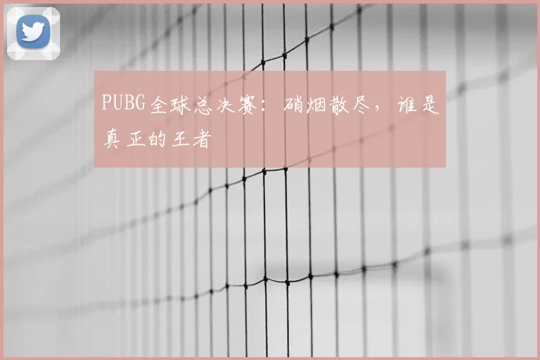 PUBG全球总决赛：硝烟散尽，谁是真正的王者